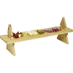 Gifi Plateau de présentation en bambou design sapin L60cm| Vaisselle Et Accessoires De Table