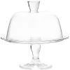 Gifi Plateau de présentation sur pied avec cloche Ø26cm verre transparent| Vaisselle Et Accessoires De Table