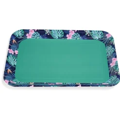 Gifi Plateau de service en carton motif tropical x 5| Vaisselle Et Accessoires De Table