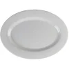 Gifi Plateau de service ovale martelé blanc| Vaisselle Et Accessoires De Table