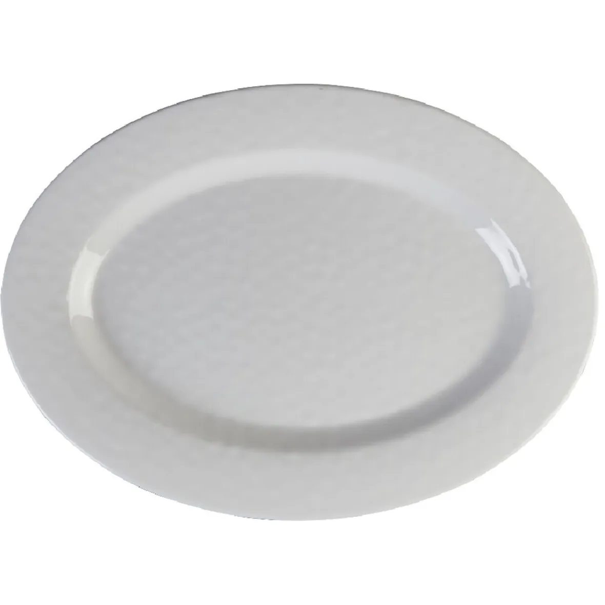 Gifi Plateau de service ovale martelé blanc| Vaisselle Et Accessoires De Table