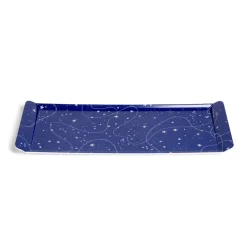 Vaisselle Et Accessoires De Table<Gifi Plateau de service rectangulaire mélaminé bleu motif astral 18x37,5cm