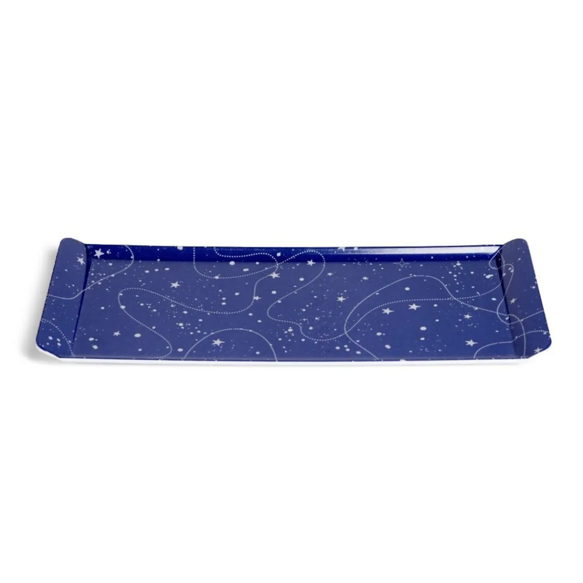 Vaisselle Et Accessoires De Table<Gifi Plateau de service rectangulaire mélaminé bleu motif astral 18x37,5cm