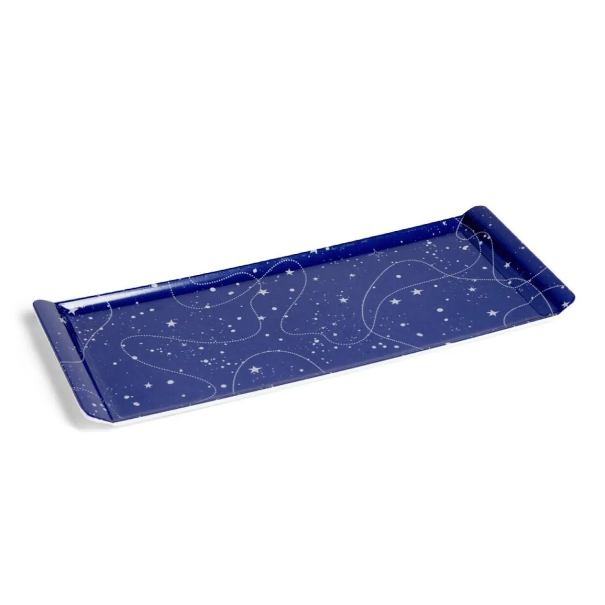 Vaisselle Et Accessoires De Table<Gifi Plateau de service rectangulaire mélaminé bleu motif astral 18x37,5cm