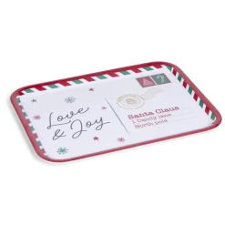 Vaisselle Et Accessoires De Table<Gifi Plateau de service rectangulaire Noël mélaminé motif carte postale 19x37,5cm