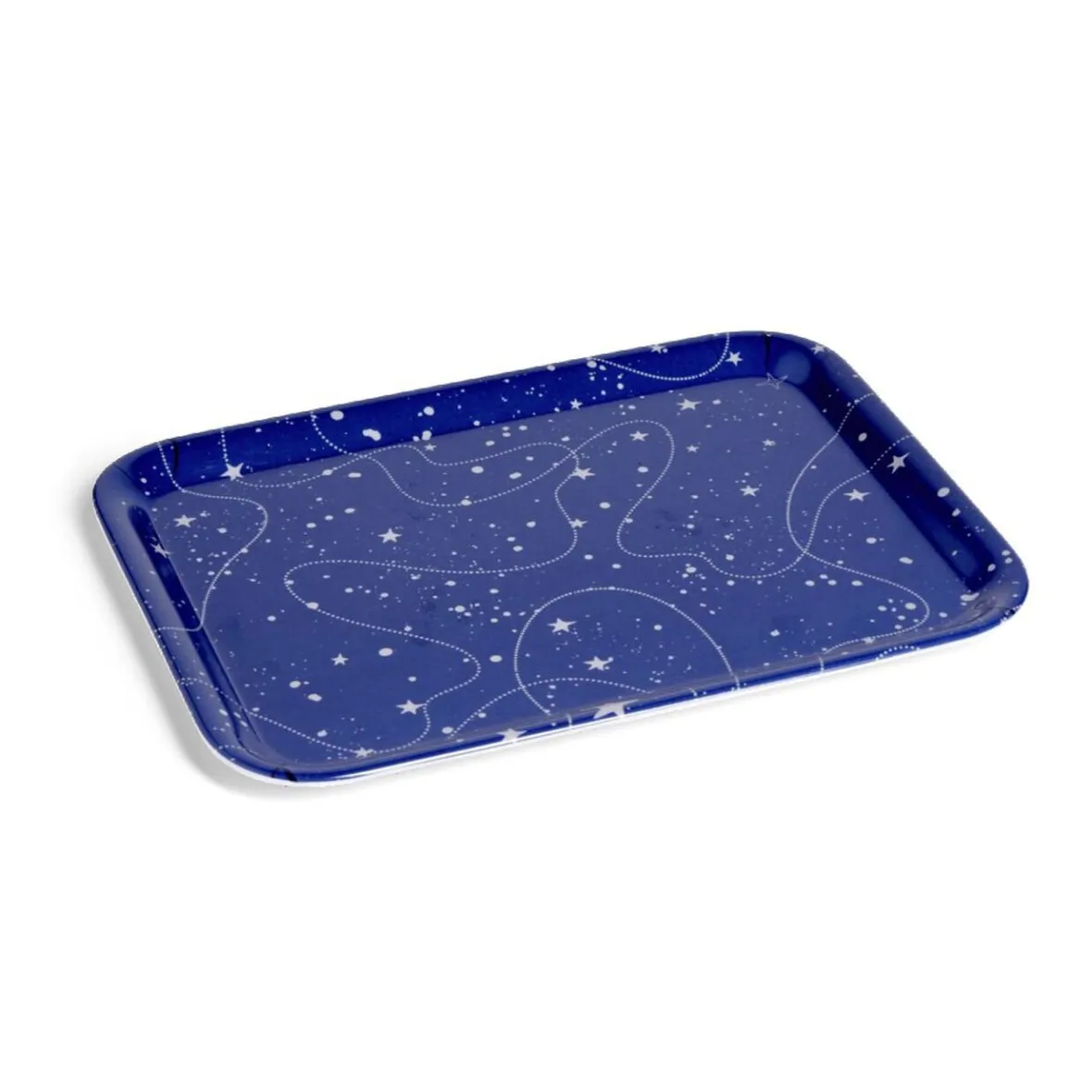 Vaisselle Et Accessoires De Table<Gifi Plateau de service rectangulaire mélaminé bleu motif astral 21,7x28,7cm