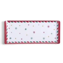 Vaisselle Et Accessoires De Table<Gifi Plateau de service rectangulaire mélaminé Noël traditionnel 18,8x37,4cm