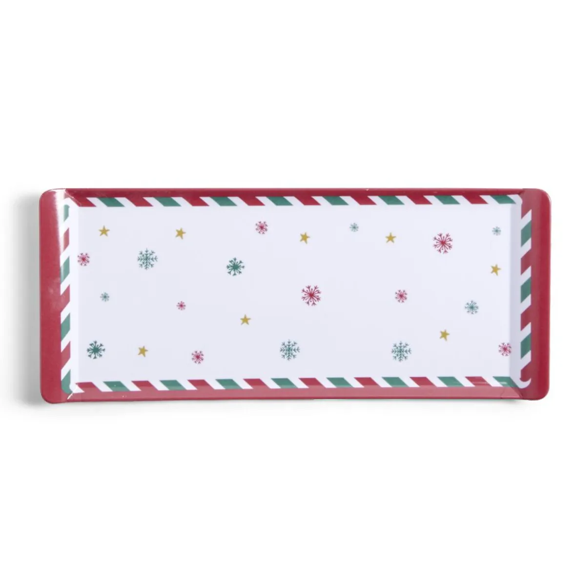 Vaisselle Et Accessoires De Table<Gifi Plateau de service rectangulaire mélaminé Noël traditionnel 18,8x37,4cm