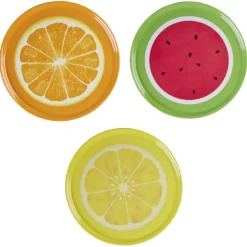 Gifi Plateau de service rond motif fruit| Vaisselle Et Accessoires De Table