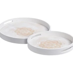 Gifi Plateau grand modèle motif Mandala bois| Vaisselle Et Accessoires De Table