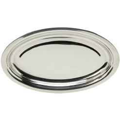 Gifi Plateau ovale argenté| Vaisselle Et Accessoires De Table