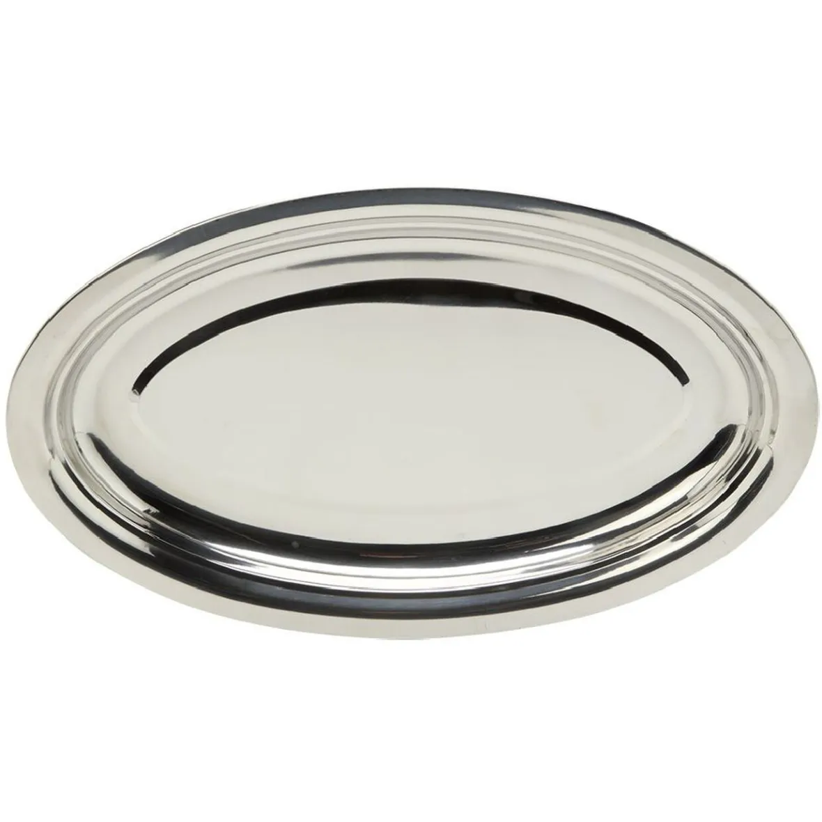 Gifi Plateau ovale argenté| Vaisselle Et Accessoires De Table
