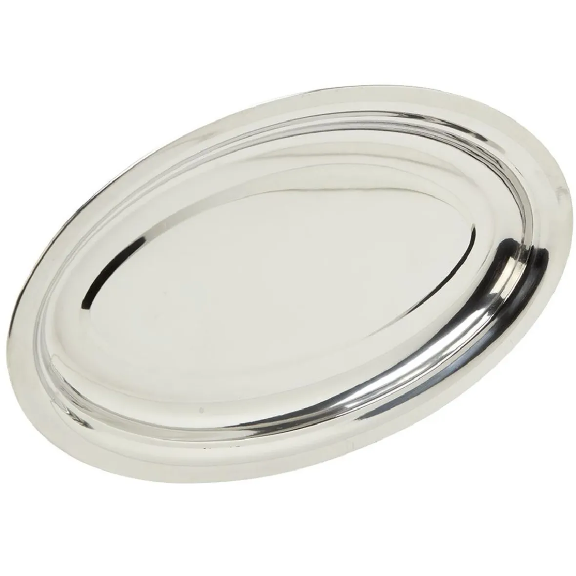 Gifi Plateau ovale argenté| Vaisselle Et Accessoires De Table