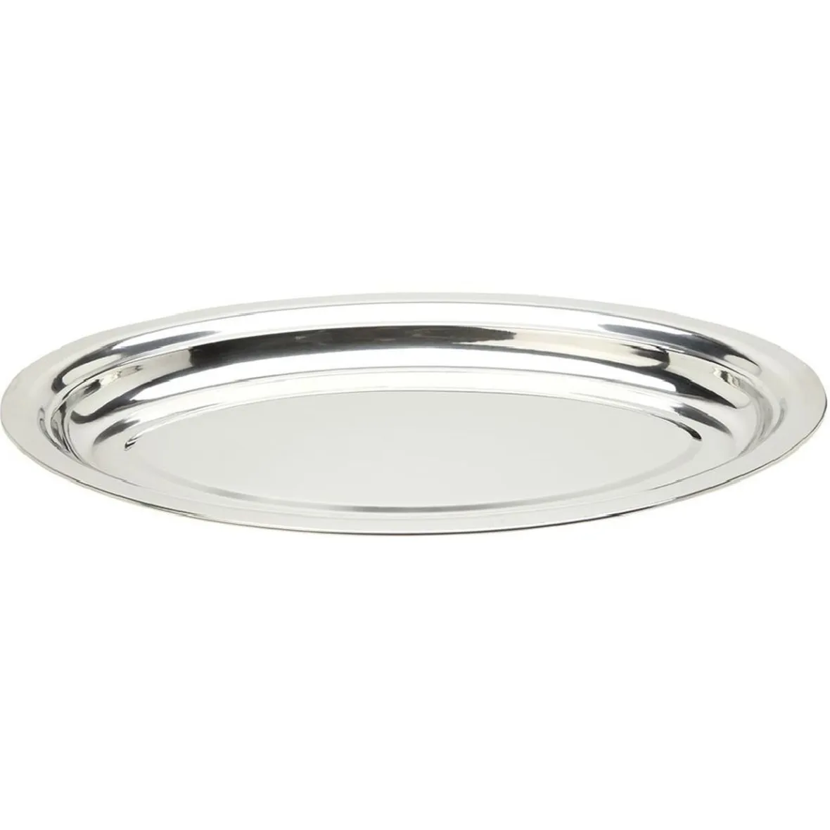 Gifi Plateau ovale argenté| Vaisselle Et Accessoires De Table