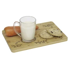 Gifi Plateau Père Noël en bambou| Vaisselle Et Accessoires De Table