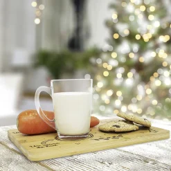 Gifi Plateau Père Noël en bambou| Vaisselle Et Accessoires De Table
