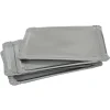 Gifi Plateau rectangulaire argenté en carton x5| Vaisselle Et Accessoires De Table