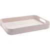 Gifi Plateau rectangulaire avec poignées uni rose| Vaisselle Et Accessoires De Table