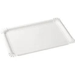 Vaisselle Et Accessoires De Table<Gifi Plateau rectangulaire blanc en carton x5
