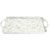 Vaisselle Et Accessoires De Table<Gifi Plateau rectangulaire blanc motif feuillage vert sauge 34x50,5cm