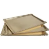 Gifi Plateau rectangulaire doré en carton x3| Vaisselle Et Accessoires De Table