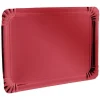Gifi Plateau rectangulaire en carton rouge x5| Vaisselle Et Accessoires De Table