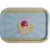 Gifi Plateau rectangulaire métal décor glace multicolore| Vaisselle Et Accessoires De Table