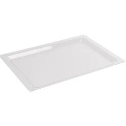 Gifi Plateau rectangulaire plastique réutilisable transparent x3| Vaisselle Et Accessoires De Table