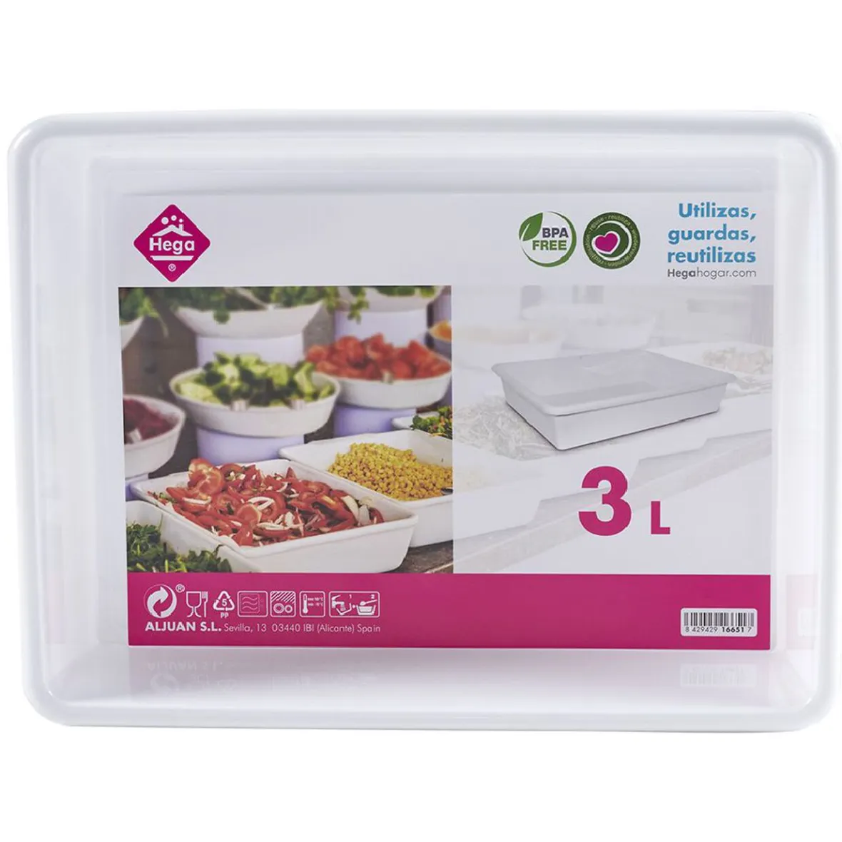 Gifi Plateau rectangulaire plastique blanc 3L| Vaisselle Et Accessoires De Table