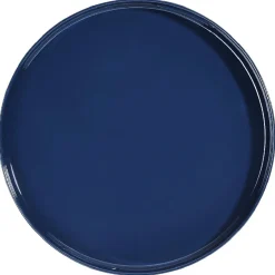 Gifi Plateau rond bleu nuit et doré| Vaisselle Et Accessoires De Table