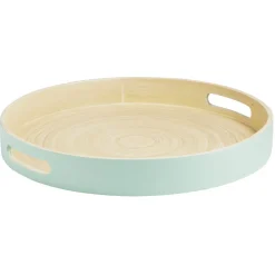 Gifi Plateau rond en bambou coloré Ø35 cm| Vaisselle Et Accessoires De Table
