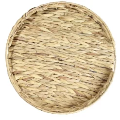 Vaisselle Et Accessoires De Table<Gifi Plateau rond naturel en jacinthe tressée Ø35xH5cm