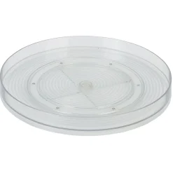 Gifi Plateau rotatif en plastique transparent - Ø29,4xH4cm| Vaisselle Et Accessoires De Table