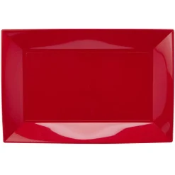 Gifi Plateau réutilisable rouge x3| Vaisselle Et Accessoires De Table