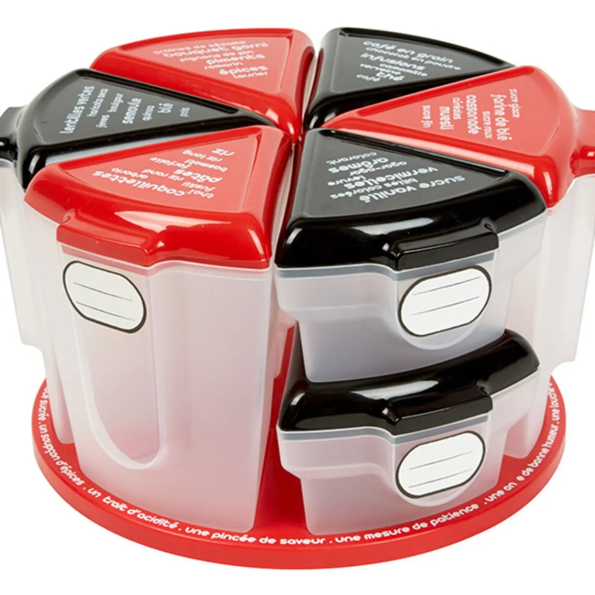 Gifi Plateau tournant aux 8 boîtes alimentaires| Vaisselle Et Accessoires De Table