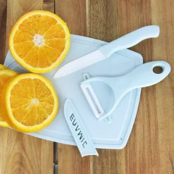 Préparation Culinaire<Gifi Éplucheur et couteau avec protection inscription ajourée Ceramic