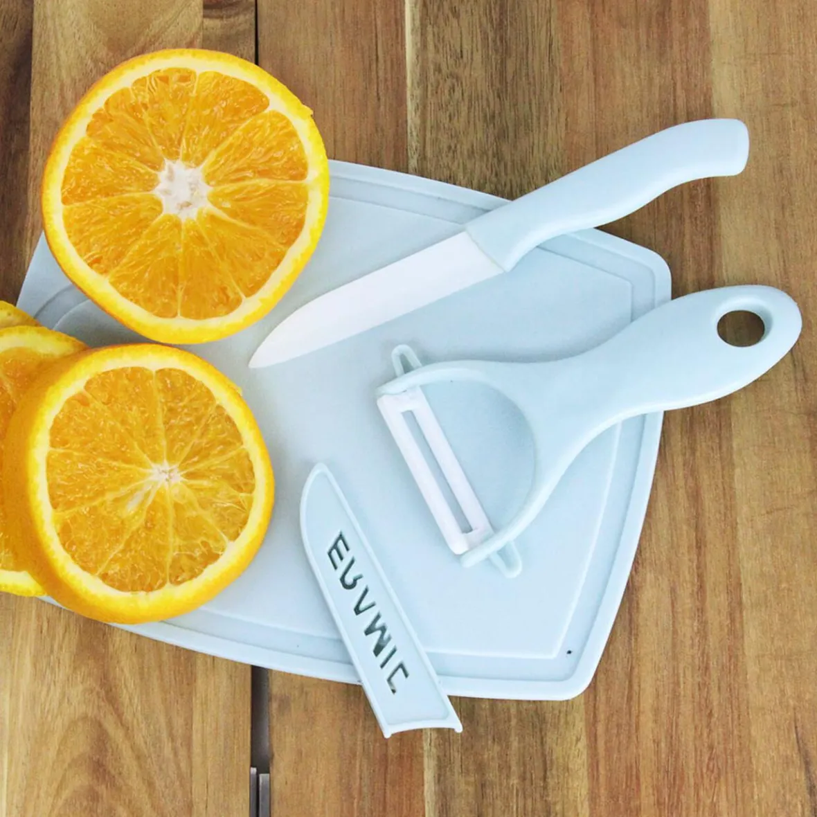 Préparation Culinaire<Gifi Éplucheur et couteau avec protection inscription ajourée Ceramic