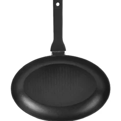 Cuisson<Gifi Poêle à poisson ronde en fonte compatible tous feux