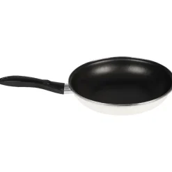 Cuisson<Gifi Poêle acier émaillé beige Ø 28 cm