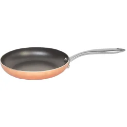 Cuisson<Gifi Poêle aluminium extérieur cuivre ø24 cm