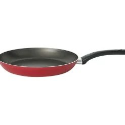 Cuisson<Gifi Poêle aluminium noir et rouge Ø28cm