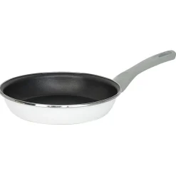 Cuisson<Gifi Poêle anti adhérente acier émaillé noir et blanc Ø24cm