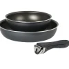 Cuisson<Gifi Poêle anti adhérente grise x2