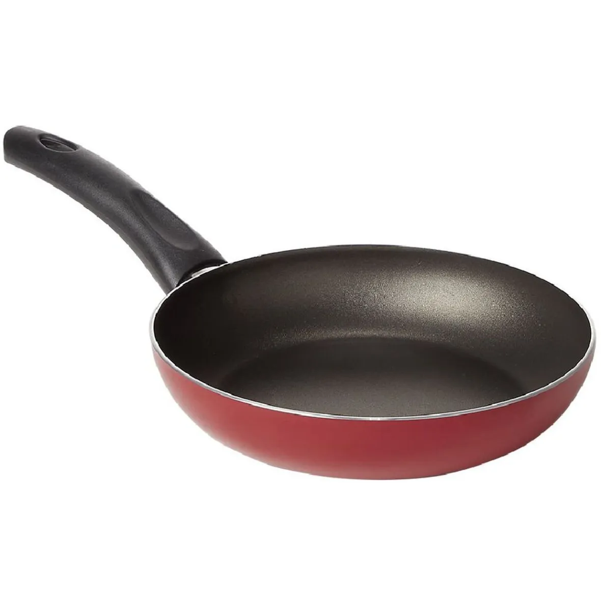 Cuisson<Gifi Poêle antiadhérente aluminium noir et rouge Ø20cm
