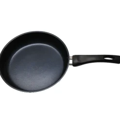 Cuisson<Gifi Poêle antiadhésive inox poignée bakélite noire