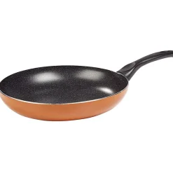 Cuisson<Gifi Poêle effet pierre noire et orange x2