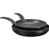 Cuisson<Gifi Poêle noire à induction effet pierre x2