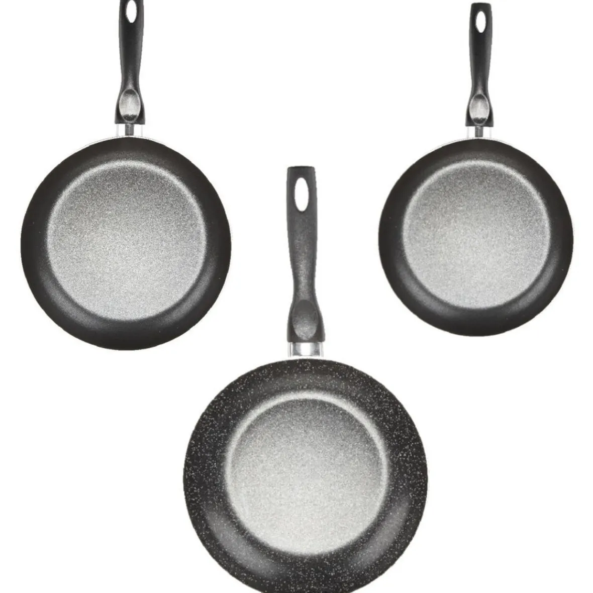 Cuisson<Gifi Poêle noire en aluminium x3