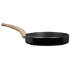 Cuisson<Gifi Poêle noire manche effet bois Ø 24