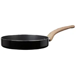 Cuisson<Gifi Poêle noire manche effet bois Ø 24